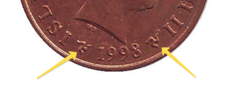 Мяч для регби. 1 пенни, 1998 год, Остров Мэн. (Отметка на аверсе "Трискелион") Мяч для регби. 1 пенни, 1998 год, Остров Мэн. (Отметка на аверсе "Трискелион")