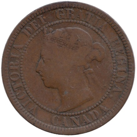 Монета 1 цент. 1888 год, Канада. Монета 1 цент. 1888 год, Канада.