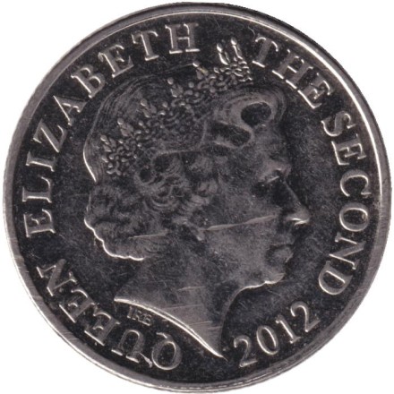 Монета 10 пенсов. 2012 год, Джерси. Дольмен.