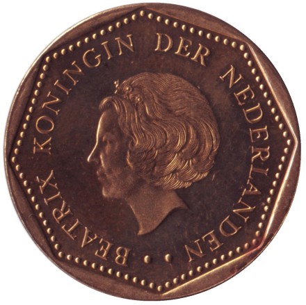 Монета 2,5 гульдена. 1992 год, Нидерландские Антильские острова. Монета 2,5 гульдена. 1992 год, Нидерландские Антильские острова.