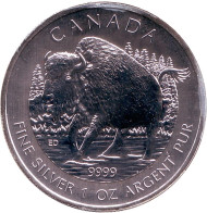 Монета 5 долларов, 2013 год, Канада. Бизон.