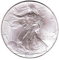 Монета 1 доллар, 2001 год, США. Шагающая свобода.