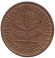 Монета 10 пфеннигов. 1986 год (D), ФРГ. Дубовые листья. Монета 10 пфеннигов. 1986 год (D), ФРГ. Дубовые листья.