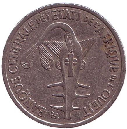 Монета 100 франков. 2002 год, Западные Африканские Штаты.