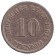 Монета 10 пфеннигов. 1901 год (D), Германская империя. Монета 10 пфеннигов. 1901 год (D), Германская империя.