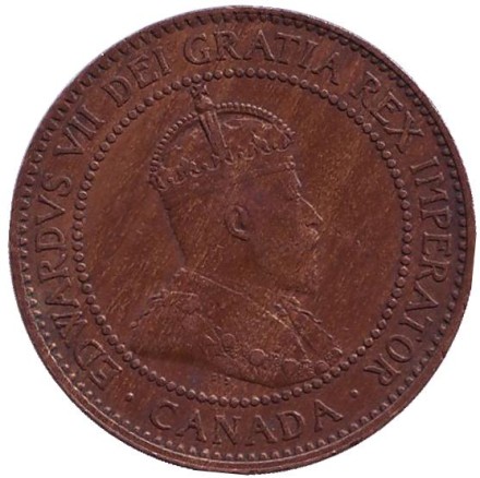 Монета 1 цент. 1910 год, Канада. Монета 1 цент. 1910 год, Канада.