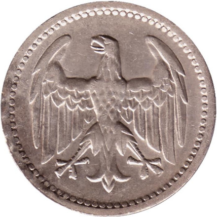 Монета 3 марки. 1924 год (A), Веймарская республика. Монета 3 марки. 1924 год (A), Веймарская республика.