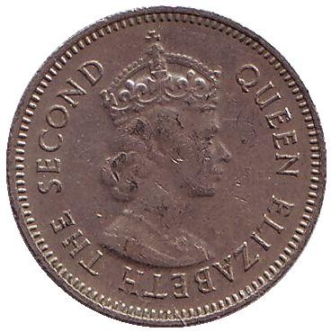 Монета 10 центов. 1974 год, Белиз.