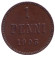 Монета 1 пенни. 1903 год, Финляндия в составе Российской Империи. (большая 3)