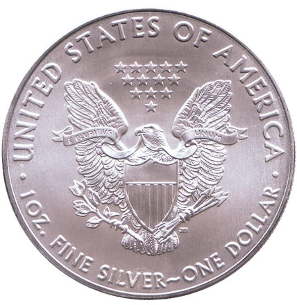 Монета 1 доллар, 2017 год, США. Шагающая свобода.