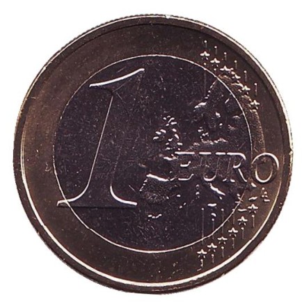 Монета 1 евро. 2016 год, Кипр. Монета 1 евро. 2016 год, Кипр.