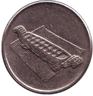 Монета 10 сен. 1998 год, Малайзия. Манкала. Монета 10 сен. 1998 год, Малайзия. Манкала.