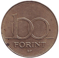 Монета 100 форинтов. 1994 год, Венгрия. Монета 100 форинтов. 1994 год, Венгрия.