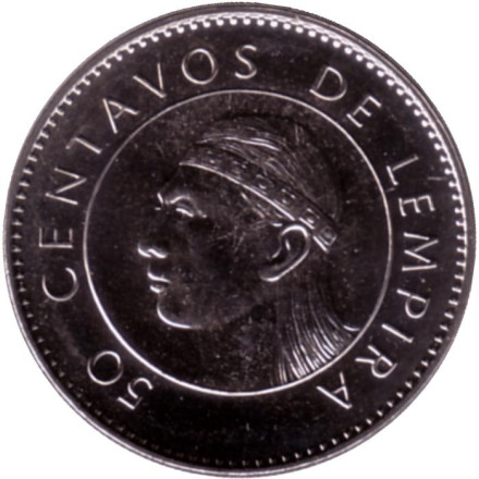 Монета 50 сентаво. 2016 год, Гондурас. Монета 50 сентаво. 2016 год, Гондурас.