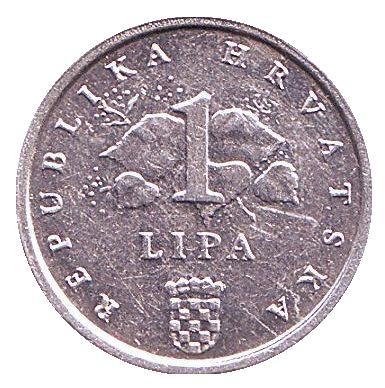 Монета 1 липа. 1998 год, Хорватия. Початок кукурузы. Монета 1 липа. 1998 год, Хорватия. Початок кукурузы.