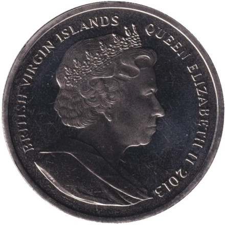 Монета 1 доллар. 2013 год, Британские Виргинские острова. Рождение Принца Джорджа. Герцог Кембриджский. Монета 1 доллар. 2013 год, Британские Виргинские острова. Рождение Принца Джорджа. Герцог Кембриджский.