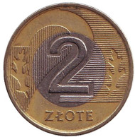 Монета 2 злотых. 1994 год, Польша. Монета 2 злотых. 1994 год, Польша.