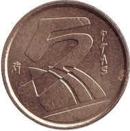 Монета 5 песет. 2000 год, Испания. Монета 5 песет. 2000 год, Испания.