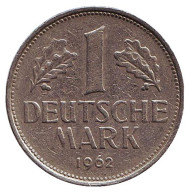 Монета 1 марка. 1962 год (F), ФРГ.