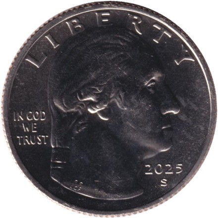 Монета 25 центов. 2025 год (S), США. Ида Белл Уэллс. Серия "Американские женщины".