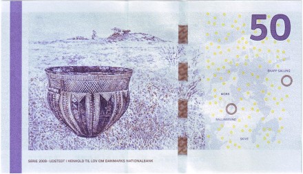 Банкнота 50 крон. 2014 (2009) год, Дания. Мост Саллингсунд. Банкнота 50 крон. 2014 (2009) год, Дания. Мост Саллингсунд.