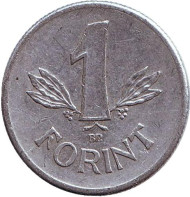 Монета 1 форинт. 1969 год, Венгрия. Монета 1 форинт. 1969 год, Венгрия.