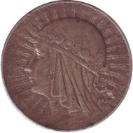 Монета 10 злотых. 1932 год, Польша. (С отметкой монетного двора). Ядвига. Монета 10 злотых. 1932 год, Польша. (С отметкой монетного двора). Ядвига.