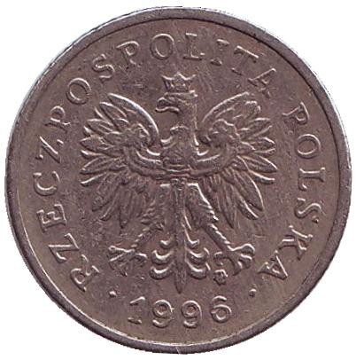 Монета 20 грошей. 1996 год, Польша. Монета 20 грошей. 1996 год, Польша.