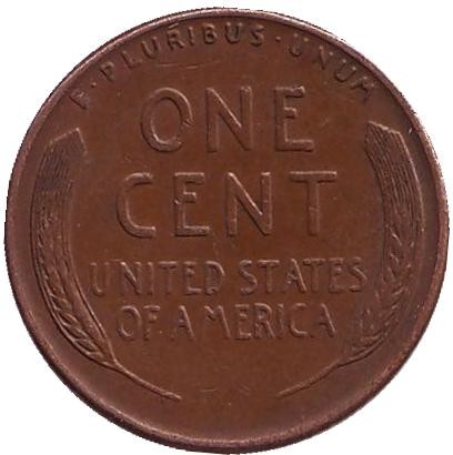 Монета 1 цент. 1948 год (P), США. Линкольн.