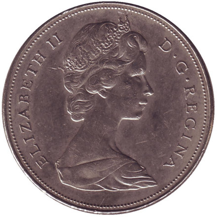 Монета 1 доллар. 1970 год, Канада. 100 лет со дня присоединения Манитобы. Монета 1 доллар. 1970 год, Канада. 100 лет со дня присоединения Манитобы.