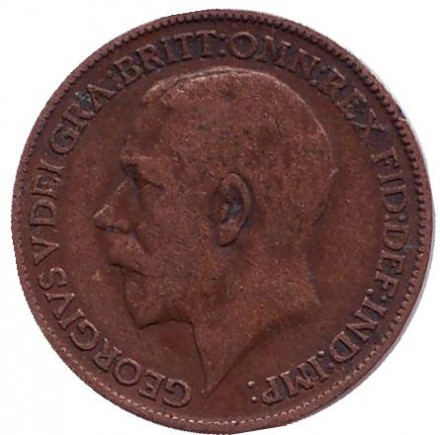 Монета 1 фартинг. 1914 год, Великобритания. Монета 1 фартинг. 1914 год, Великобритания.