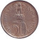 Монета 50 пайсов. 1972 год, Индия. 25 лет независимости Индии. ("♦" - Бомбей).