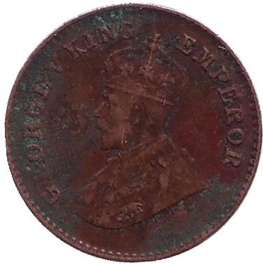 Монета 1/12 анны. 1926 год, Индия Британская. ("•" - Бомбей).