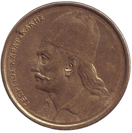 Монета 2 драхмы. 1984 год, Греция. Монета 2 драхмы. 1984 год, Греция.