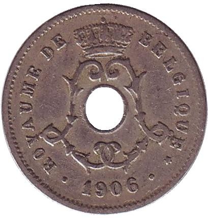 Монета 5 сантимов. 1906 год, Бельгия. (Belgique) Монета 5 сантимов. 1906 год, Бельгия. (Belgique)