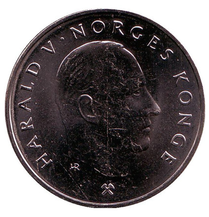 Монета 5 крон. 1993 год, Норвегия. UNC. Монета 5 крон. 1993 год, Норвегия. UNC.