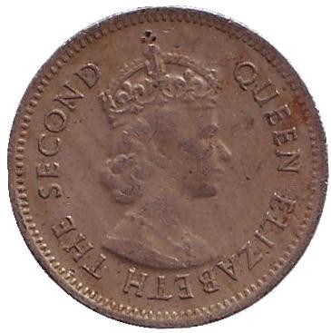 Монета 10 центов. 1976 год, Белиз.