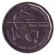 Монета 50 центов, 2013 год, Фиджи. Чемпион Паралимпийских игр в Лондоне Iliesa Delana. Монета 50 центов, 2013 год, Фиджи. Чемпион Паралимпийских игр в Лондоне Iliesa Delana.