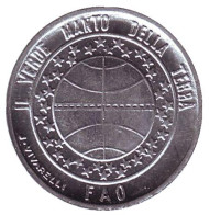 Монета 1 лира. 1977 год, Сан-Марино. FAO. Монета 1 лира. 1977 год, Сан-Марино. FAO.