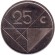 Монета 25 центов. 1986 год, Аруба.