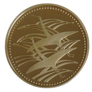 Монета 500 йен, 1993 год, Япония. Пруф. Свадьба Нарухито и Масако Овада. Монета 500 йен, 1993 год, Япония. Пруф. Свадьба Нарухито и Масако Овада.