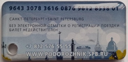 Электронная карта "Подорожник". 2023 год, Россия. Регулярный дизайн "Город". В виде брелока. Мягкий пластик.