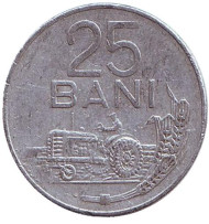 Монета 25 бани. 1982 год, Румыния.  Монета 25 бани. 1982 год, Румыния.