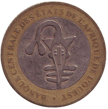 Монета 500 франков. 2005 год, Западная Африка. Монета 500 франков. 2005 год, Западная Африка.