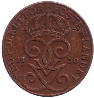 Монета 1 эре. 1930 год, Швеция. Монета 1 эре. 1930 год, Швеция.