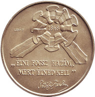 Монета 100 форинтов. 1998 год, Венгрия. 150-летие Революции 1848—1849 годов в Венгрии.