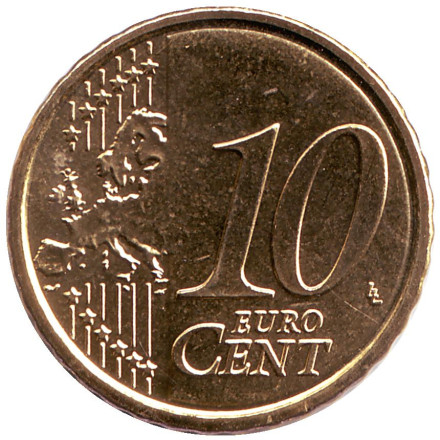 Монета 10 центов, 2018 год, Сан-Марино.