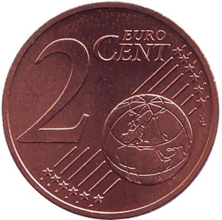 Монета 2 цента. 2013 год, Австрия.