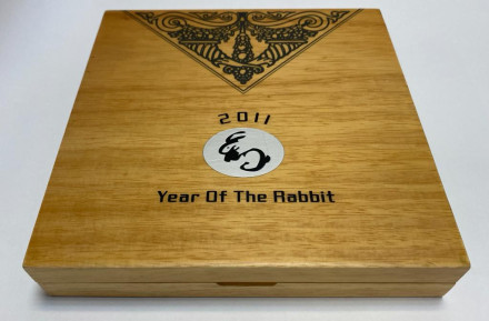 Год кролика. Китайский гороскоп. Набор монет номиналом 2 доллара (4 шт.) в подарочной упаковке. 2011 год, Острова Кука.