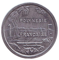 Монета 1 франк, 1992 год, Французская Полинезия. UNC. Монета 1 франк, 1992 год, Французская Полинезия. UNC.